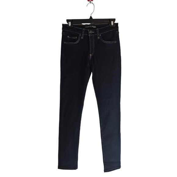 Veronica Beard KATE 10" Skinny Dark Wash Jeans 26 Preowned - Picture 1 of 8